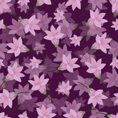 Pink Lilac Flowers Pattern