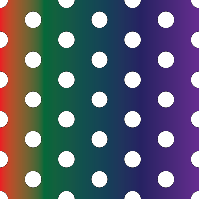 Gradient polka dots