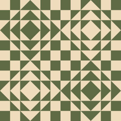 Complex Geometric Quilt Pattern