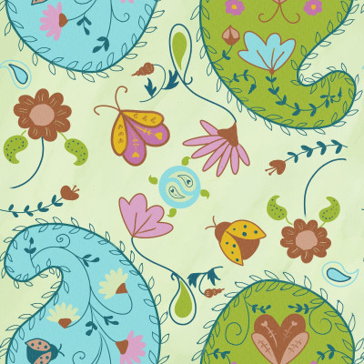 Whimsical Floral Paisley