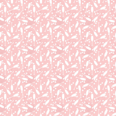 Champagne Flowers Glasses Pink Wild