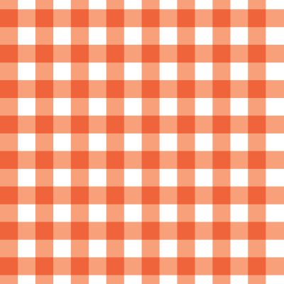 Gingham pattern- Orange