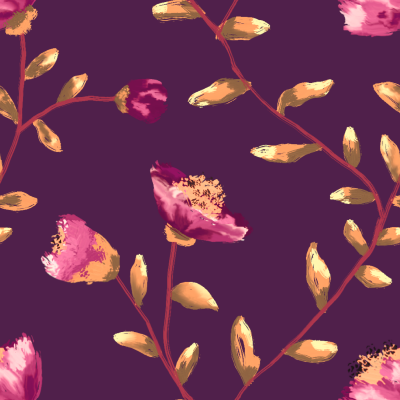 Climbing Florals maroon