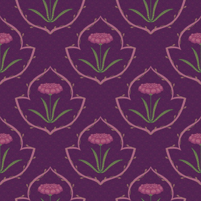 Purple Mughul Bagh Buta