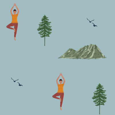 Yoga in the Mountains