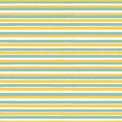 Confetti Flowers Stripes Yellow Blue Wild