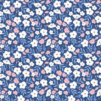 Garden Country Flowers Dark Blue Wild