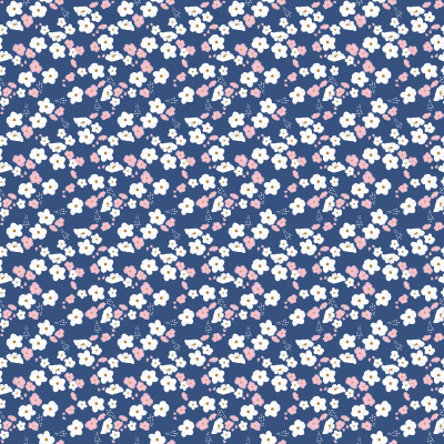 Garden Country Flowers Mini Dark Blue Wild