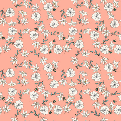 Lovely Days Pattern Blush Wild