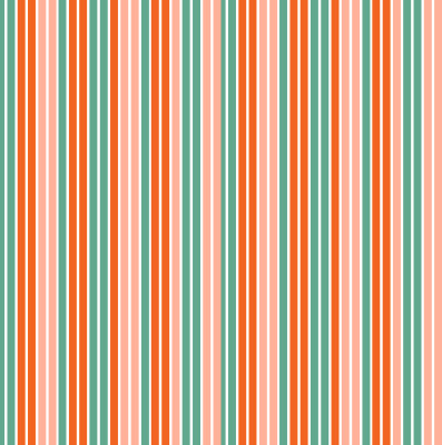 Sunny Summer Stripes Orange