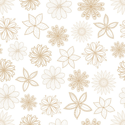 Brown Floral Pattern