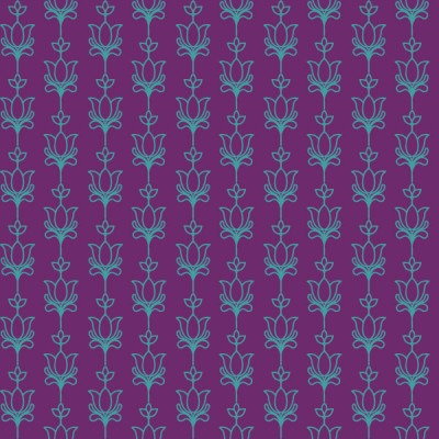 Symmetric Pichwai Stripes Purple