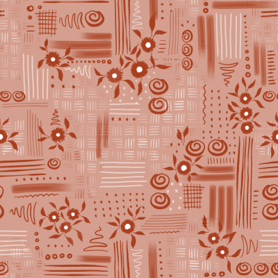 Abstract garden (brown)