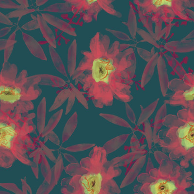 Navy pink flowers