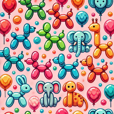 Ballon Animals Pink