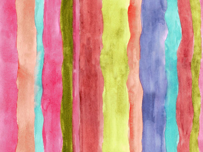 Watercolor Beach Stripes 2