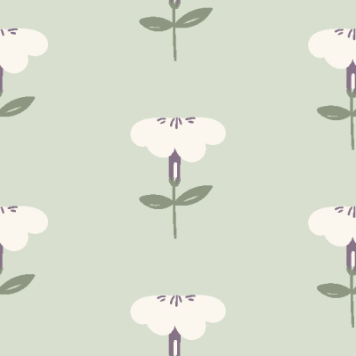 Phlox Floral Pattern in soft & muted colors