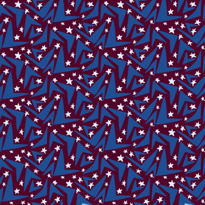 Modern abstract ice shapes and stars dark