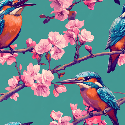 kingfisher blossom breeze
