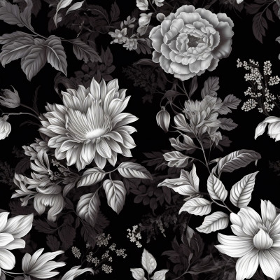 Flowers / Black and White