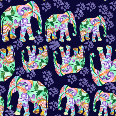 Blue elephants