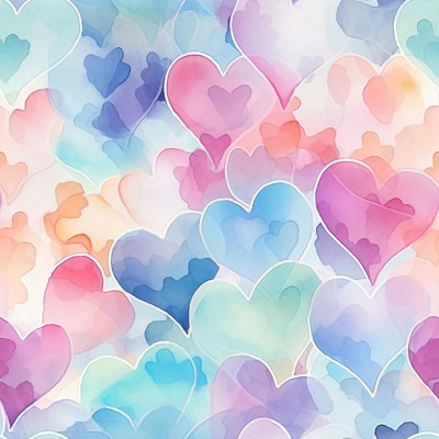 Soft hearts on dream