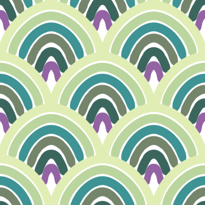 Spring green scale rainbows