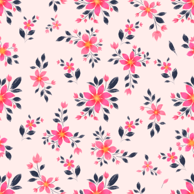 Pink ditsy