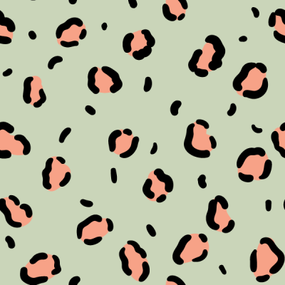 Leopard green pink