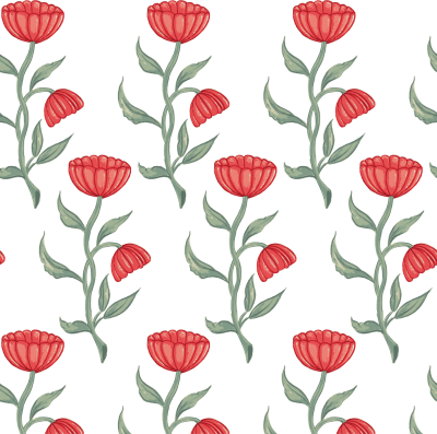 D5_Floral Pattern 02 Red