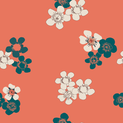 Kiwi Tea Tree - Kimono on peach
