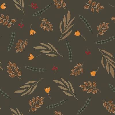 Sage Autumn Florals