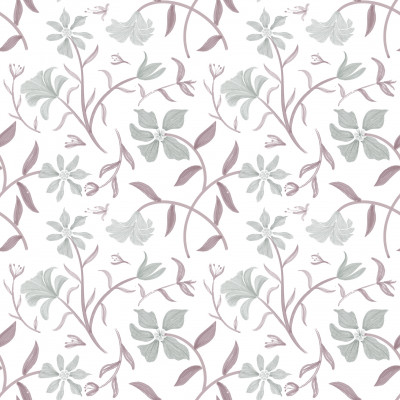 Muted Florals-Grey