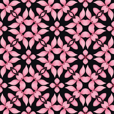 Pink leaf pattern