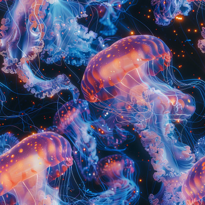 jellyfish photo collage