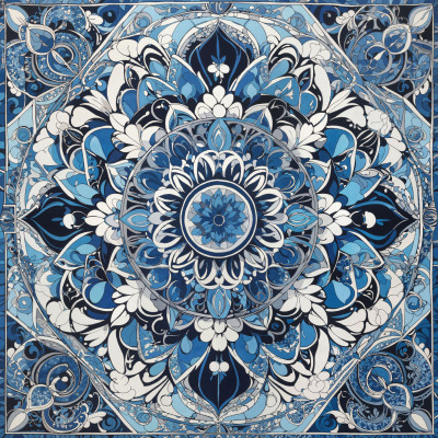 blue mandala