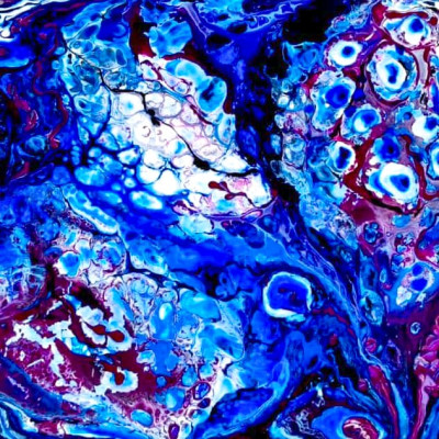 Azure Cosmos - Fluid Art - Abstract