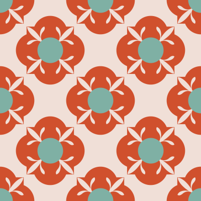 Moroccan Tile-Orange