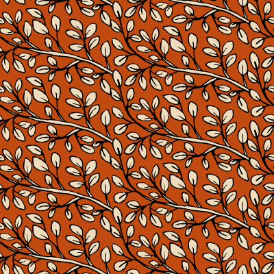 Botanical branch with leaves