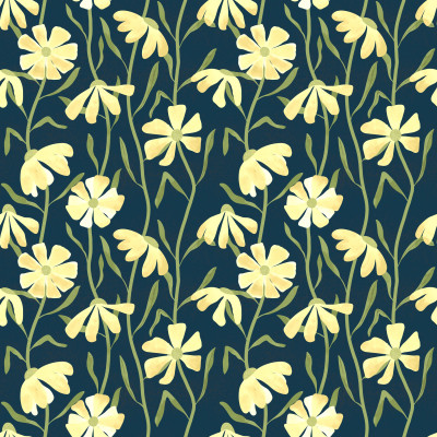 Retro Floral Yellow