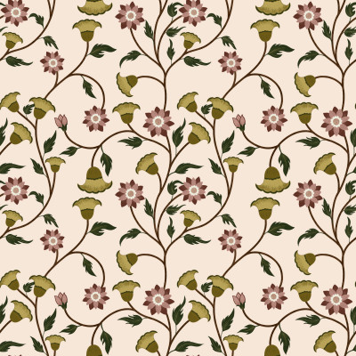 Vintage Florals Beige