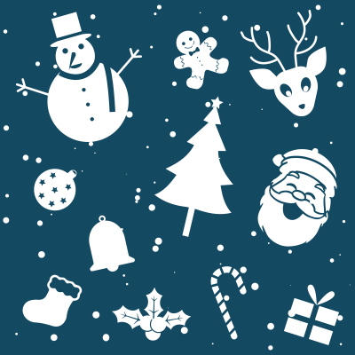 Christmas silhouette