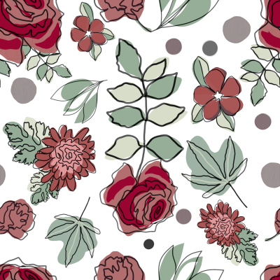 Line Art Florals