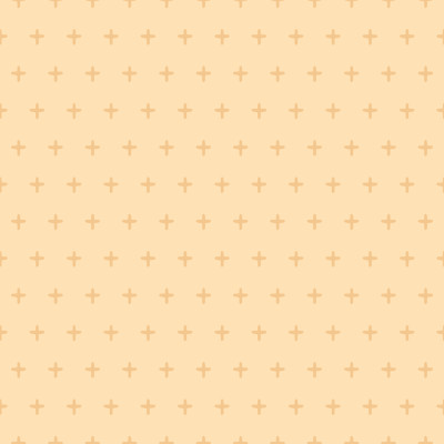 Boho Happiness Blooms Cross Cream Pattern
