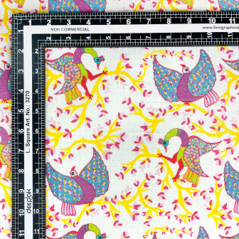 Digital Print Viscose Dobby Fabric